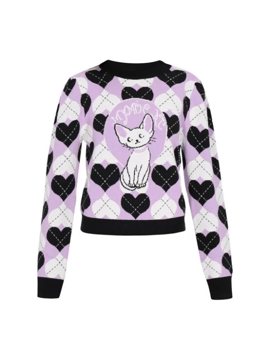 Foto van product myMo ROCKS Trui 'Young Fashion' sering / zwart / wit