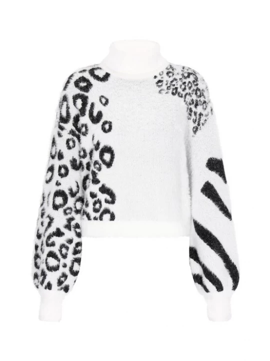 Foto van product myMo ROCKS Trui zwart / offwhite