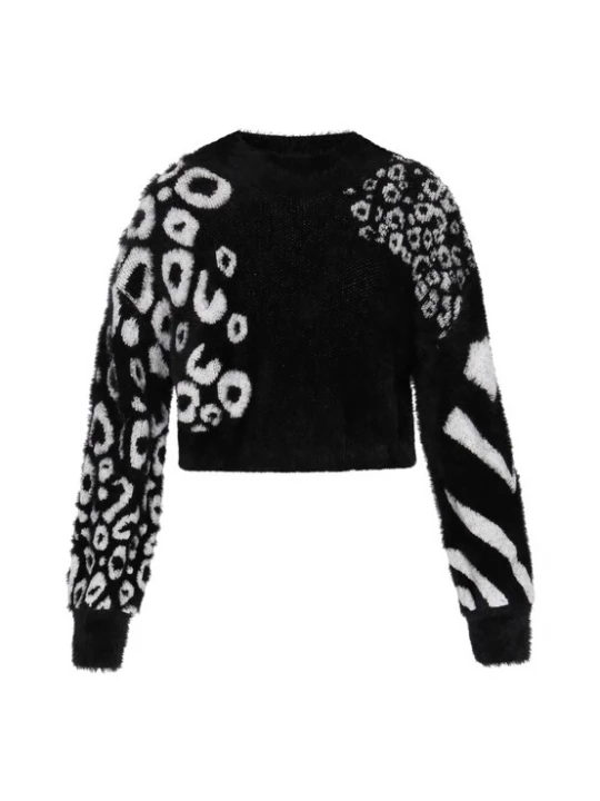Foto van product myMo ROCKS Trui zwart / wit