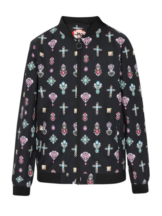 Foto van product myMo ROCKS Tussenjas blauw / groen / pink / zwart