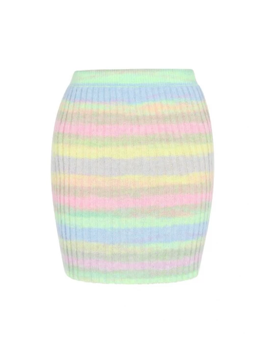 Foto van product MYMO Rok blauw / geel / groen / limoen