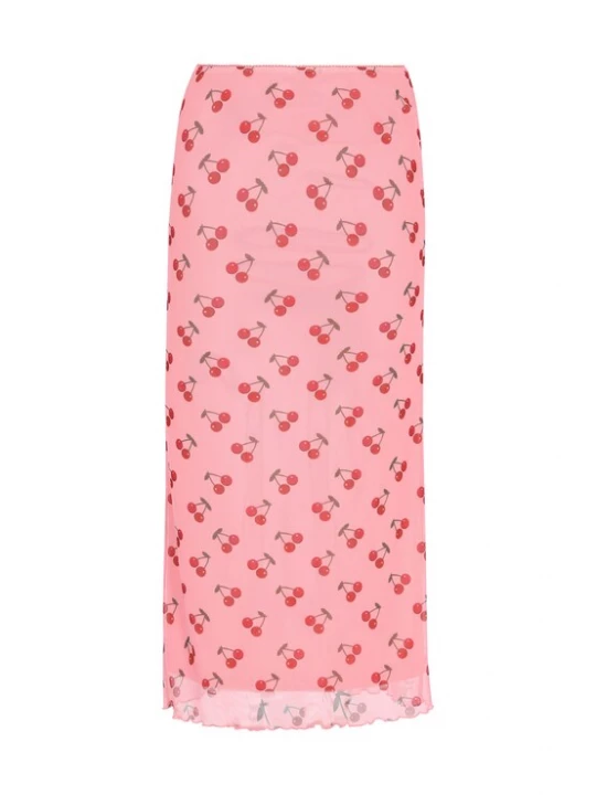 Foto van product MYMO Rok 'Spring Summer' groen / rosa / rood