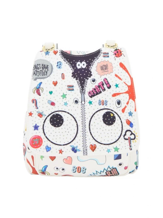 Foto van product MYMO Rugzak 'Pop Eyetheme' navy / grijs / rood / wit