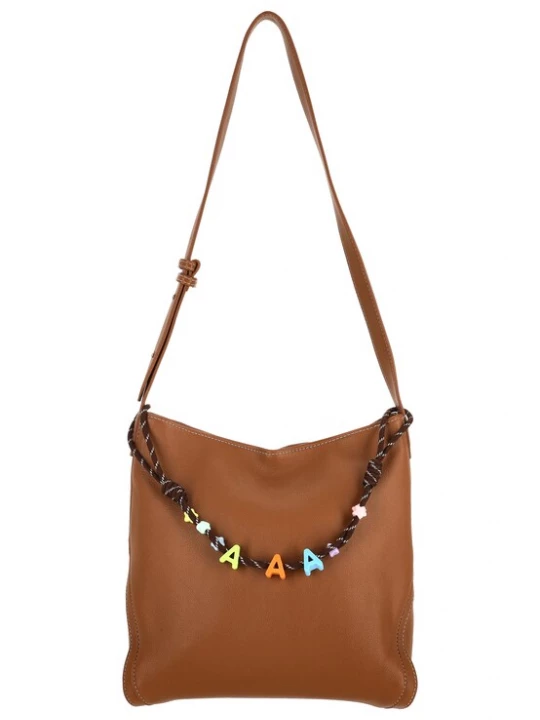 Foto van product MYMO Schoudertas camel / lichtblauw / donkerbruin / pastelgroen