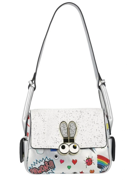 Foto van product MYMO Schoudertas 'Pop Eyetheme' blauw / rood / zwart / zilver