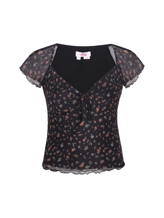 Foto van product MYMO Shirt pastelgroen / rood / zwart