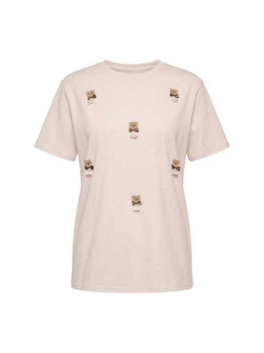 Foto van product MYMO Shirt 'Pop' beige / bruin / lichtbruin / parelwit