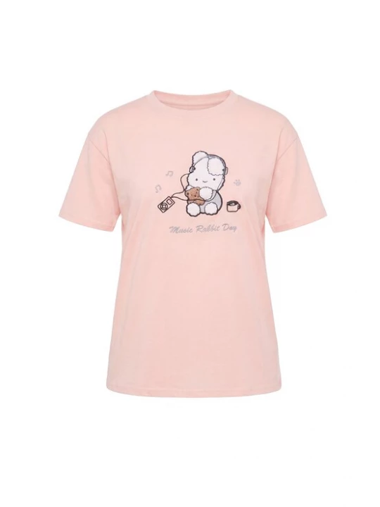 Foto van product MYMO Shirt 'Pop' bruin / rosé / wit