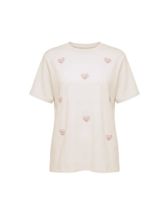Foto van product MYMO Shirt 'Pop' crème / goud / rosa