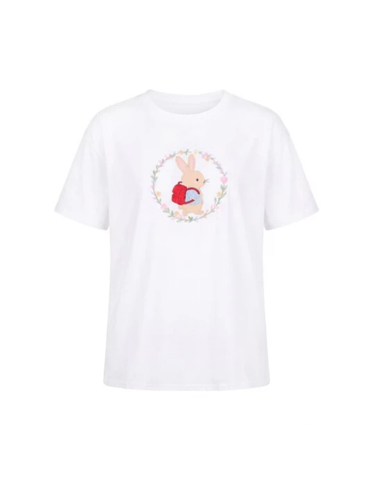 Foto van product MYMO Shirt 'Pop' crème / lichtblauw / knalrood / wit