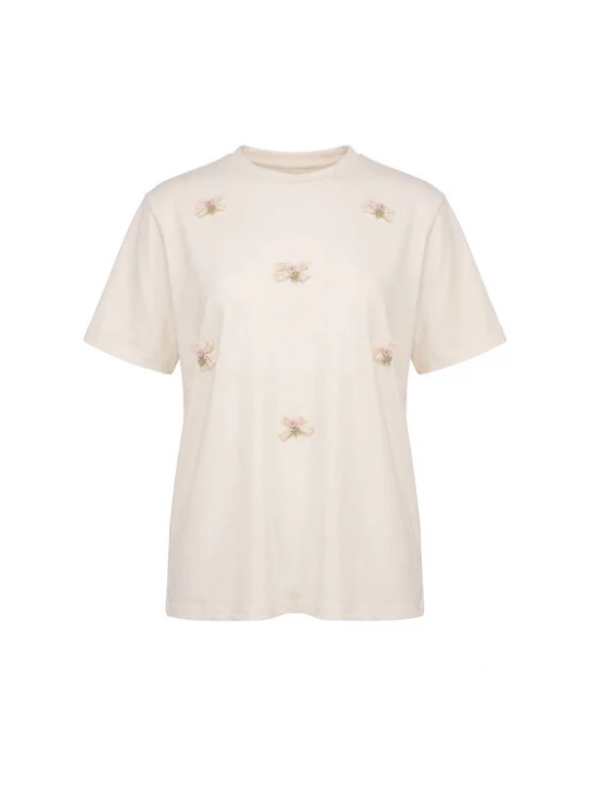 Foto van product MYMO Shirt 'Pop' crème / pastelgroen / lichtroze