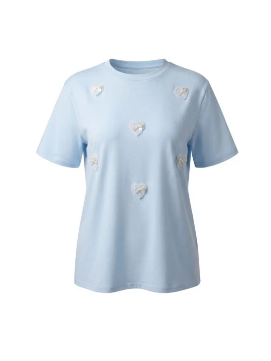 Foto van product MYMO Shirt 'Pop' hemelsblauw / wit
