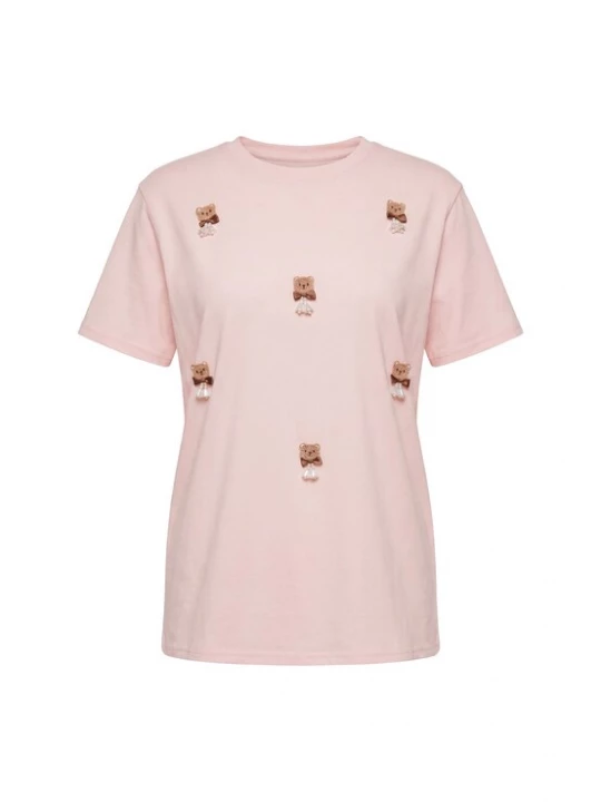 Foto van product MYMO Shirt 'Pop' lichtbeige / bruin / pink