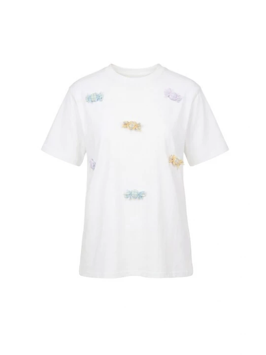 Foto van product MYMO Shirt 'Pop' lichtblauw / lichtgeel / lichtlila / wit