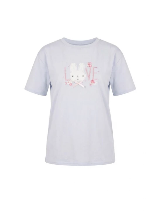 Foto van product MYMO Shirt 'Pop' lichtblauw / rosa / wit