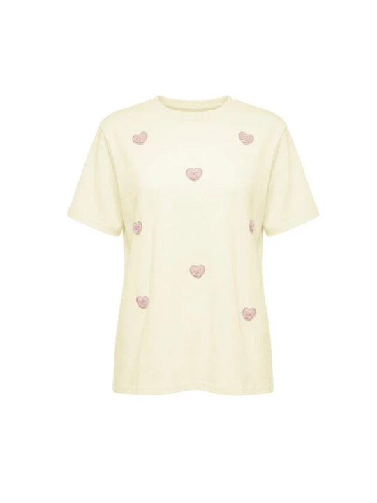 Foto van product MYMO Shirt 'Pop' lichtgeel / goud / rosa / parelwit