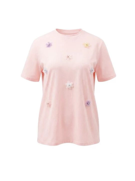 Foto van product MYMO Shirt 'Pop' lichtgeel / lavendel / rosa / wit