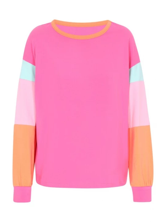 Foto van product MYMO Shirt turquoise / oranje / pink / lichtroze