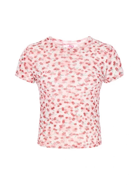 Foto van product MYMO Shirt 'Young Fashion' olijfgroen / lichtrood / donkerrood / offwhite