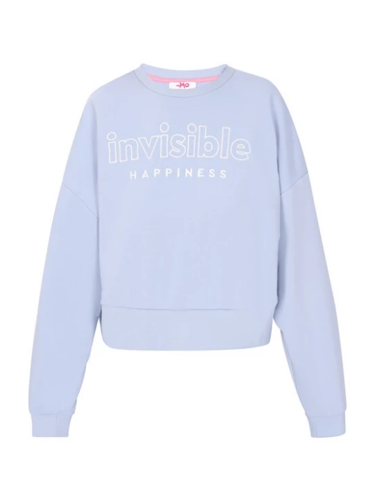 Foto van product MYMO Sweatshirt 'Back to School' lichtblauw / wit