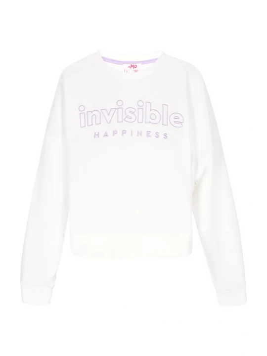 Foto van product MYMO Sweatshirt 'Back to School' lila / wit