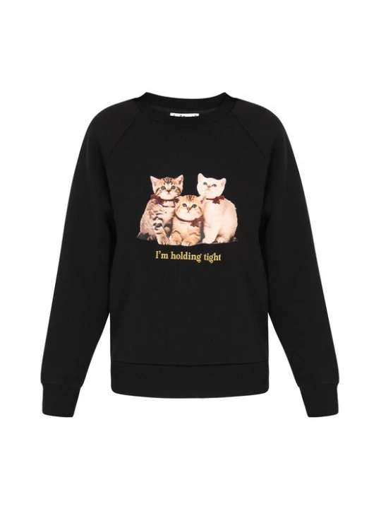 Foto van product MYMO Sweatshirt beige / lichtbruin / mosterd / zwart