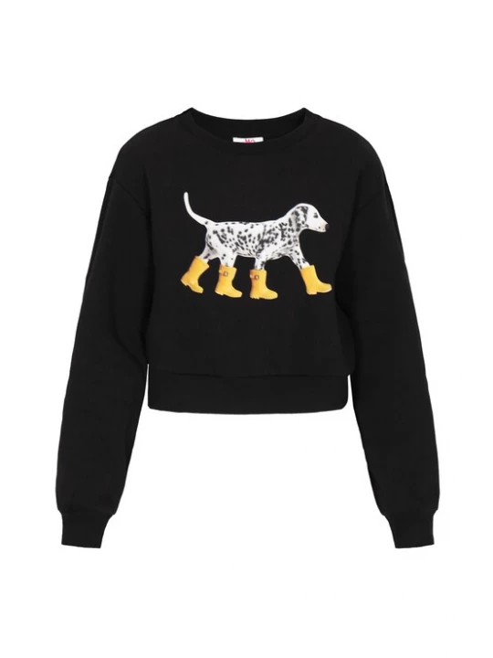 Foto van product MYMO Sweatshirt geel / zwart / wit