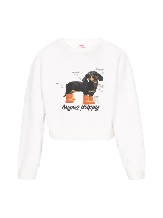 Foto van product MYMO Sweatshirt karamel / zwart / offwhite