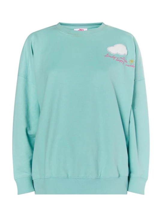 Foto van product MYMO Sweatshirt 'Keepsudry' aqua / geel / pink / wit