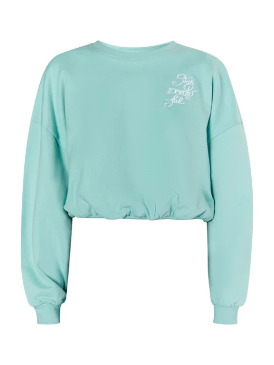Foto van product MYMO Sweatshirt 'Keepsudry' aqua / wit