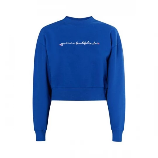 Foto van product MYMO Sweatshirt 'Keepsudry' blauw / wit