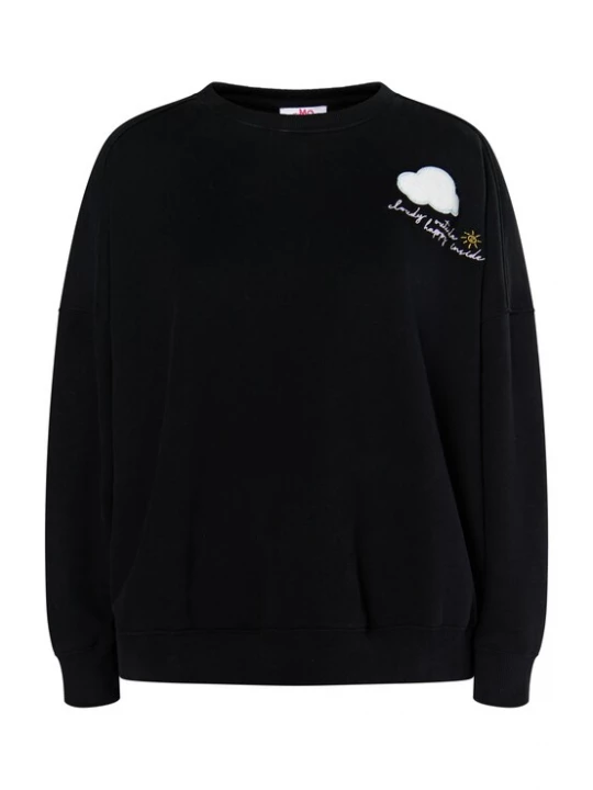 Foto van product MYMO Sweatshirt 'Keepsudry' lichtblauw / geel / zwart / wit