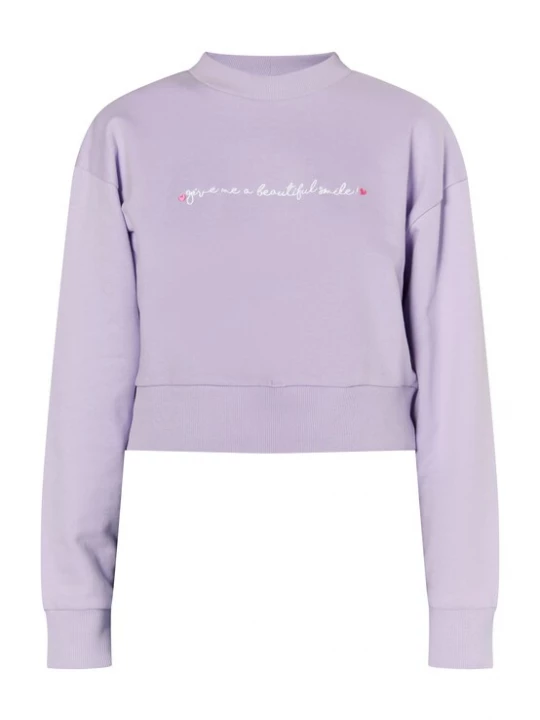 Foto van product MYMO Sweatshirt 'Keepsudry' lichtlila / rosa / wit