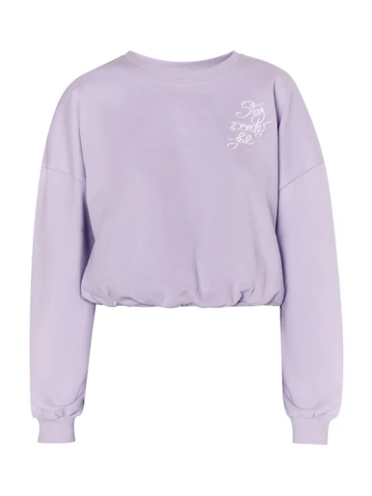 Foto van product MYMO Sweatshirt 'Keepsudry' lichtlila / wit