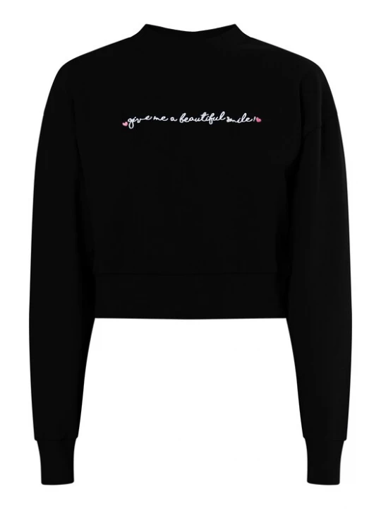 Foto van product MYMO Sweatshirt 'Keepsudry' pink / zwart / wit