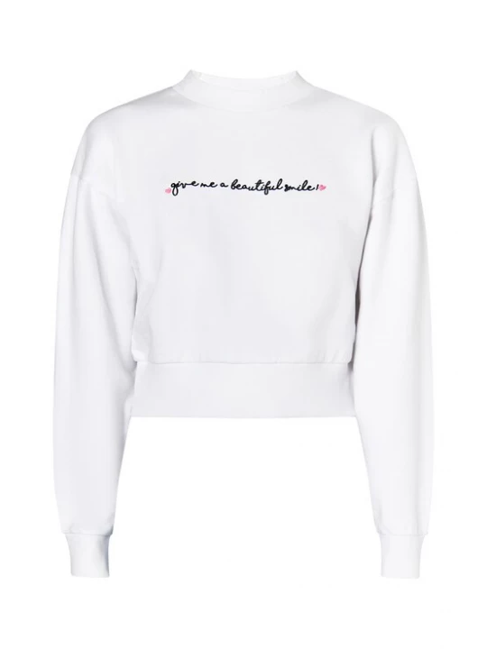 Foto van product MYMO Sweatshirt 'Keepsudry' rosa / zwart / wit