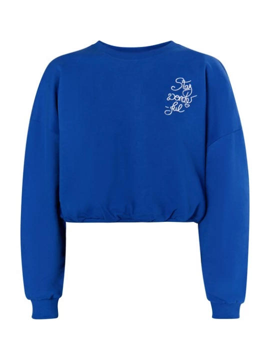 Foto van product MYMO Sweatshirt 'Keepsudry' royal blue / koningsblauw / wit