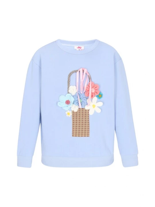 Foto van product MYMO Sweatshirt lichtblauw / brokaat / lichtroze / wit
