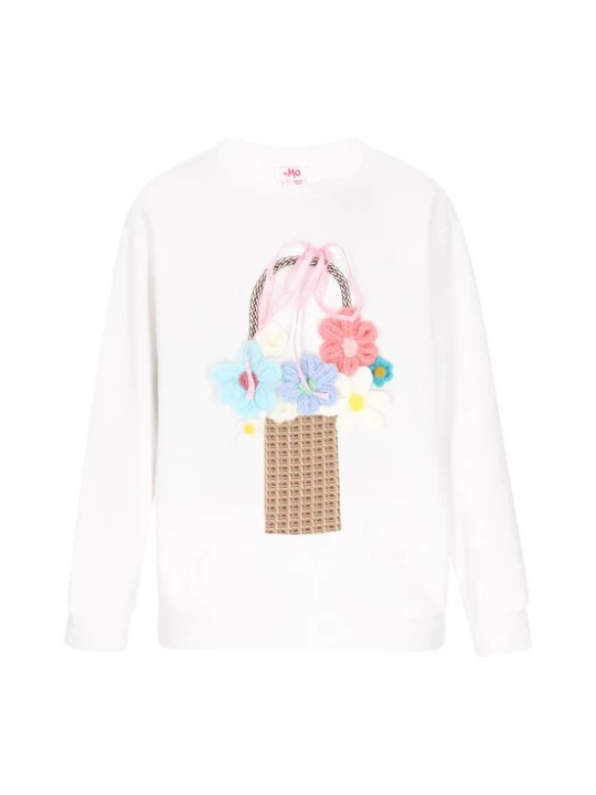 Foto van product MYMO Sweatshirt lichtblauw / bruin / rosa / wit