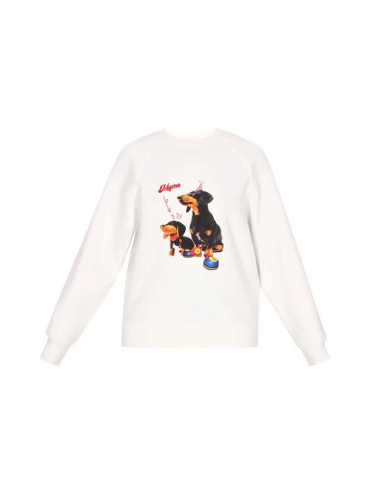 Foto van product MYMO Sweatshirt lichtbruin / rood / zwart / offwhite