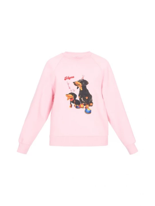 Foto van product MYMO Sweatshirt lichtbruin / rosa / rood / zwart