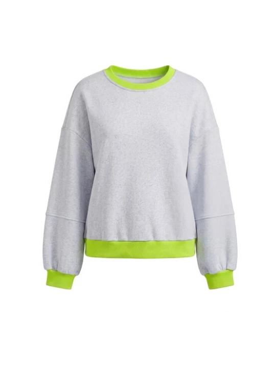 Foto van product MYMO Sweatshirt lichtgrijs / groen
