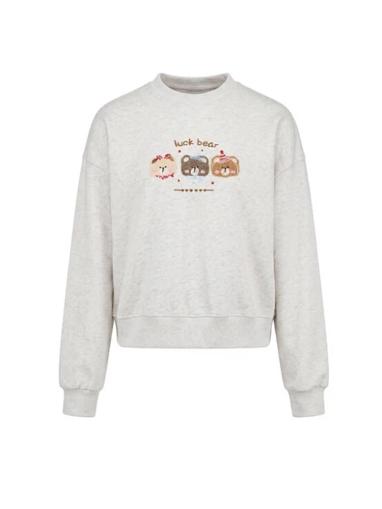 Foto van product MYMO Sweatshirt 'Pop' beige / bruin / mokka / lichtgrijs