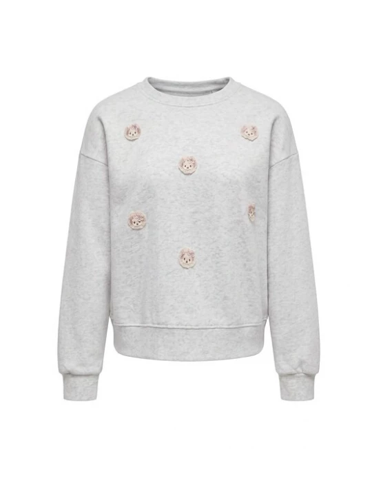 Foto van product MYMO Sweatshirt 'Pop' crème / grijs gemêleerd