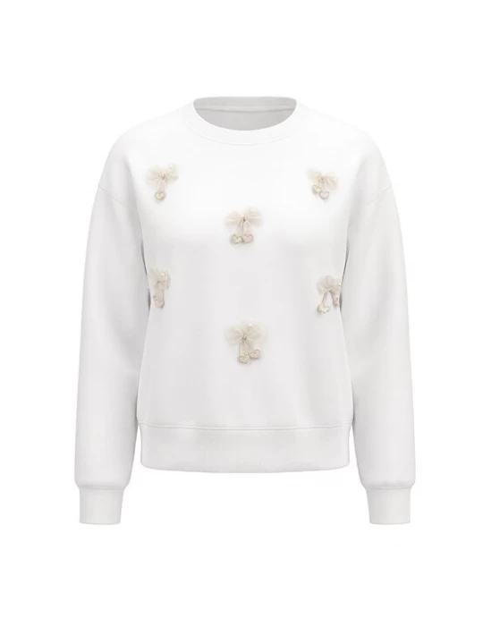 Foto van product MYMO Sweatshirt 'Pop' crème / pastelgroen / rosa / wit