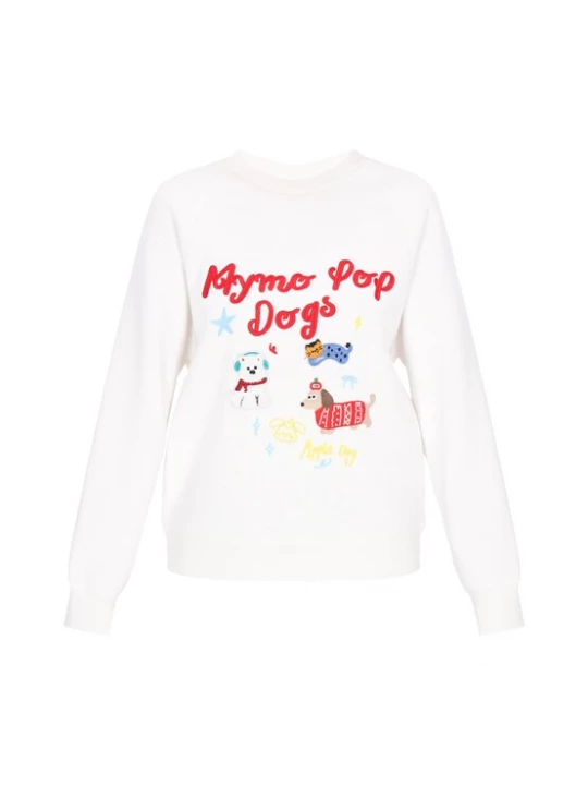 Foto van product MYMO Sweatshirt 'Pop' lichtblauw / geel / rood / wit