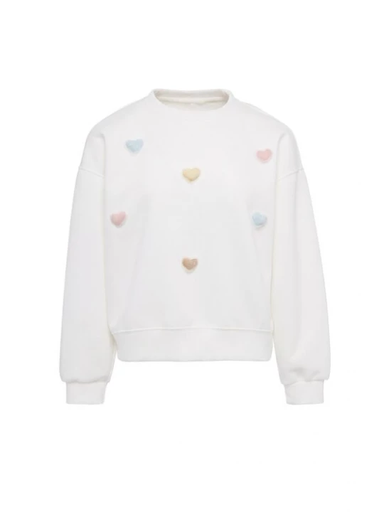 Foto van product MYMO Sweatshirt 'Pop' lichtblauw / lichtgeel / oudroze / wit