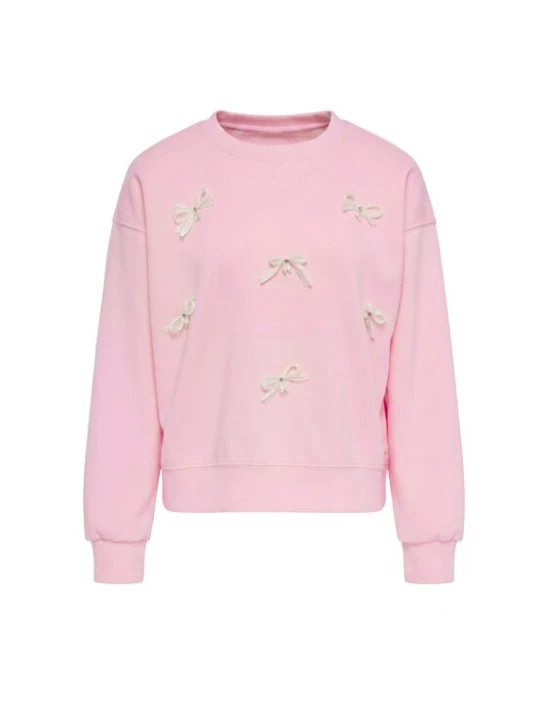 Foto van product MYMO Sweatshirt 'Pop' lichtroze / wit