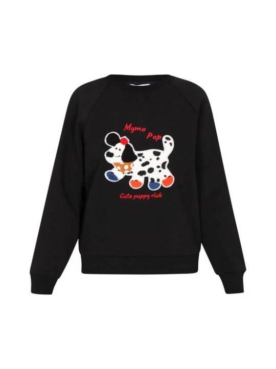Foto van product MYMO Sweatshirt 'Pop' navy / rood / zwart / wit