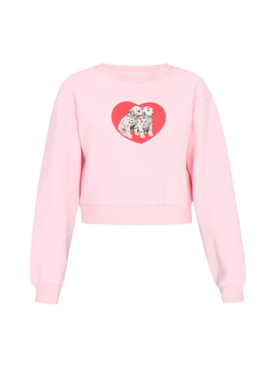 Foto van product MYMO Sweatshirt 'Pop' rosa / lichtrood / zwart / offwhite